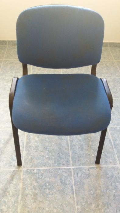 Cadeira estufada azul