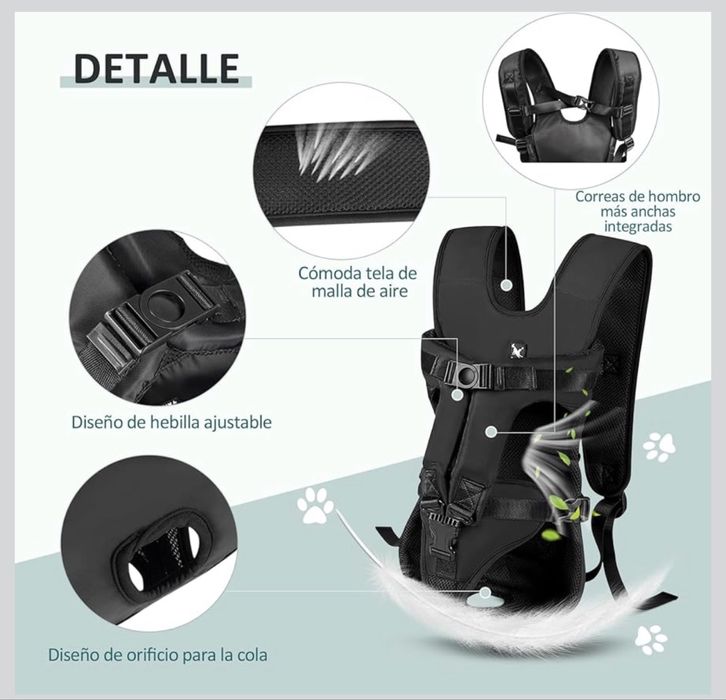 Mochila Porta-Cães Estilo Canguru/Marsúpio – Confortável e Segura