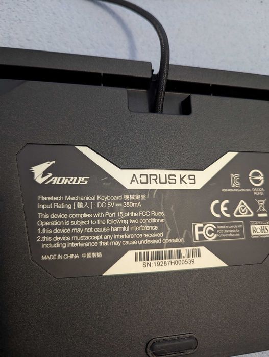 Teclado Gigabyte Aorus K9 Optical