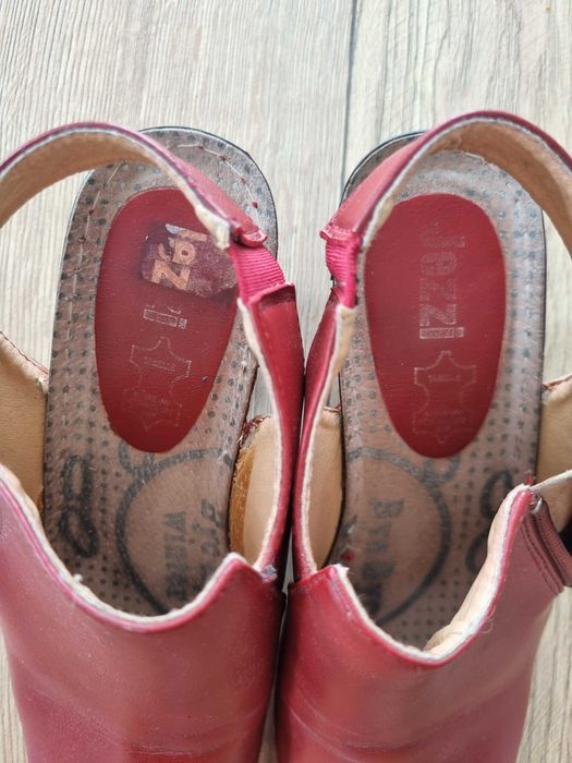 Buty skórzane 36 obcas