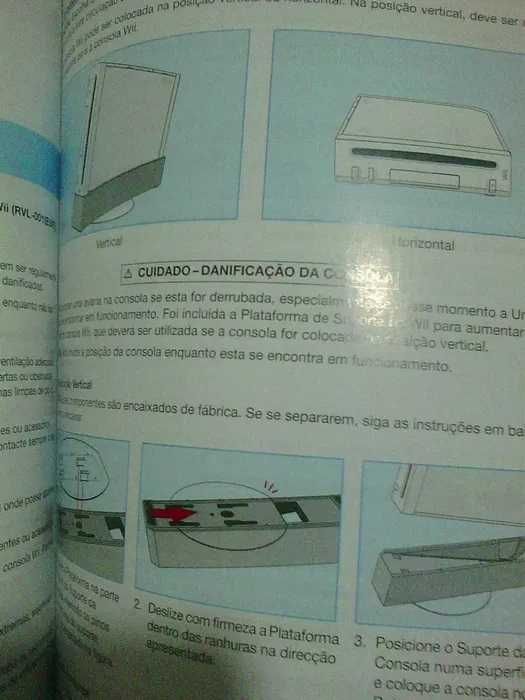 nintendo wii manual da consola multilíngua