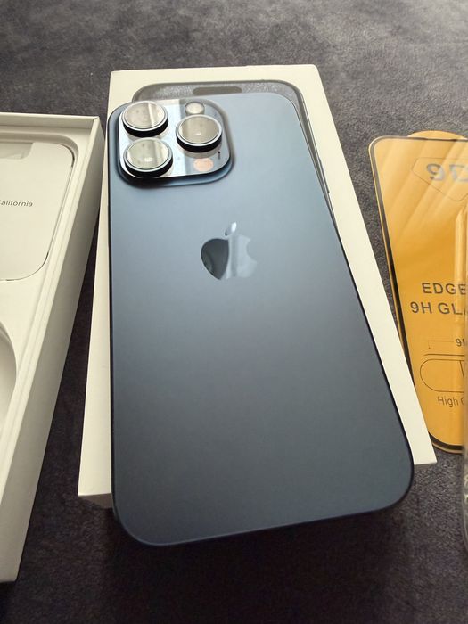 Iphone 15 Pro 256GB Blue Titanium idealny