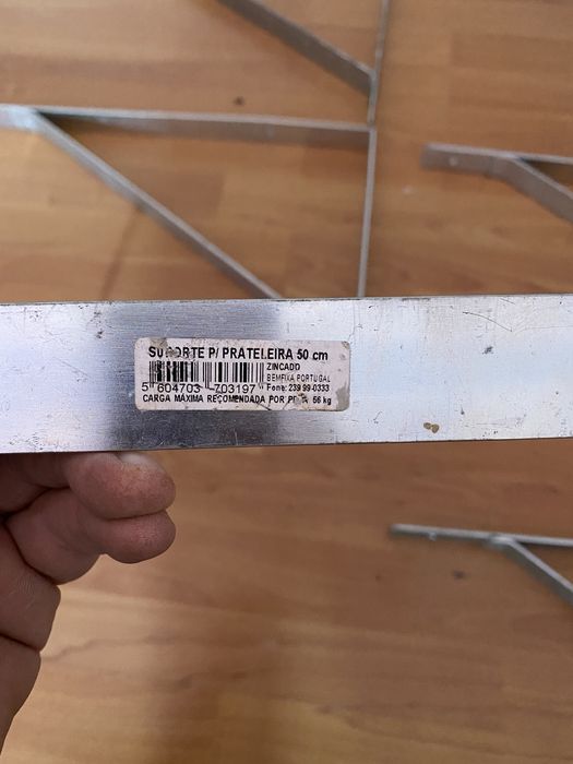 6 Poleias de 50 cm zincadas peso max recomendado 56 kg