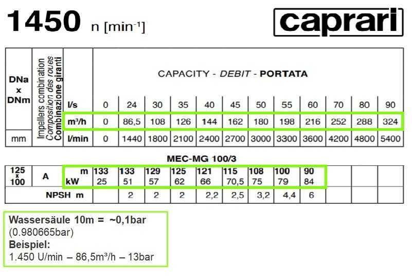 CAPRARI MEC-MG 100/3A Pompa Motopompa