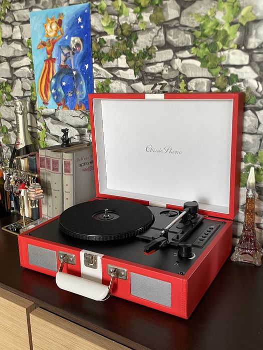 Gramofon odtwarzacz do winyli Lenco tt-110 czerwony