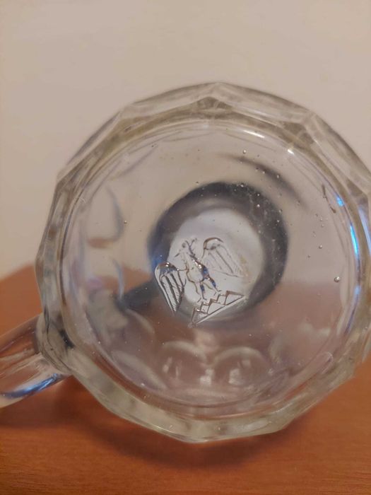 Kufel szklany z porcelanką