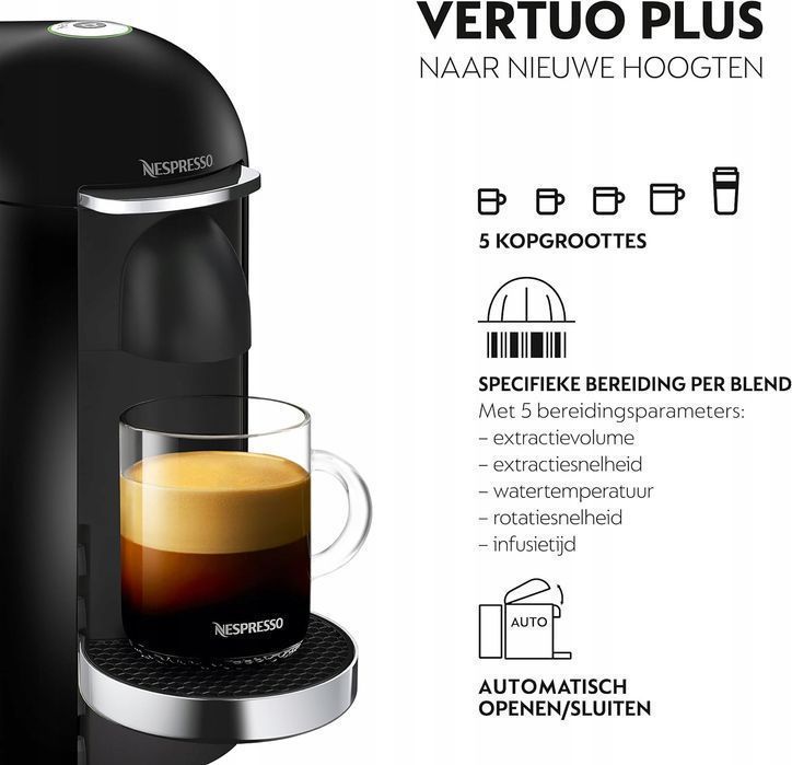 krups nespresso xn9008 vertuo plus ekspres do kawy na kapsułki czarny