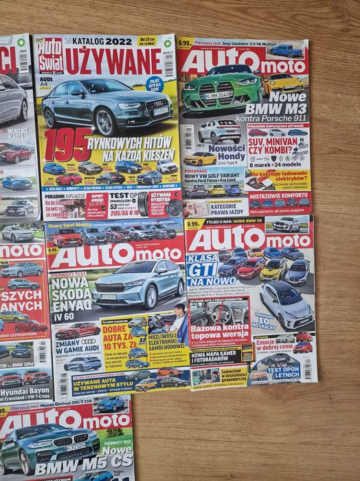 Czasopismo Auto Moto i katalogi zestaw 7 numerów w idealnym stanie