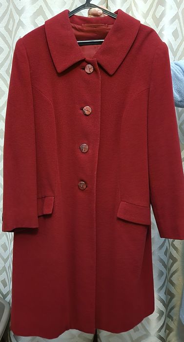 Casaco comprido bordeaux