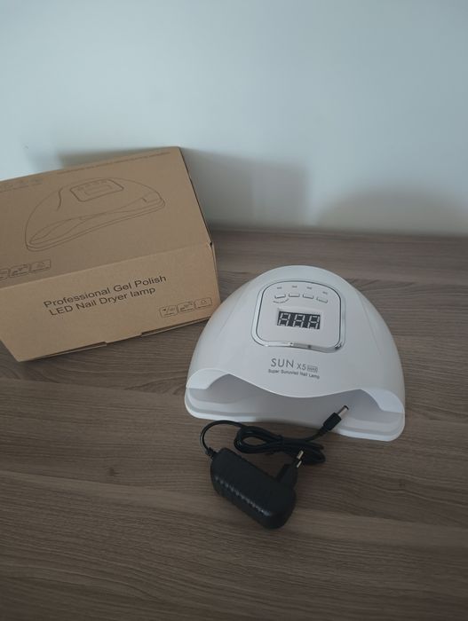 Lampa do Paznokci Led UV, mocna, LCD, do hybrydy, zestaw