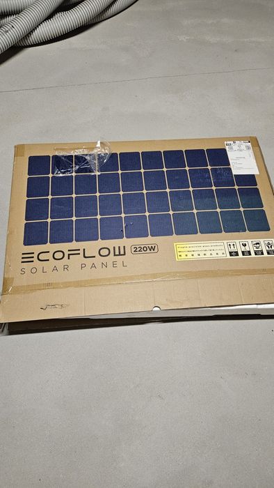 Panel fotowoltaiczny EcoFlow 220W – stan idealny, komplet z pudełkiem