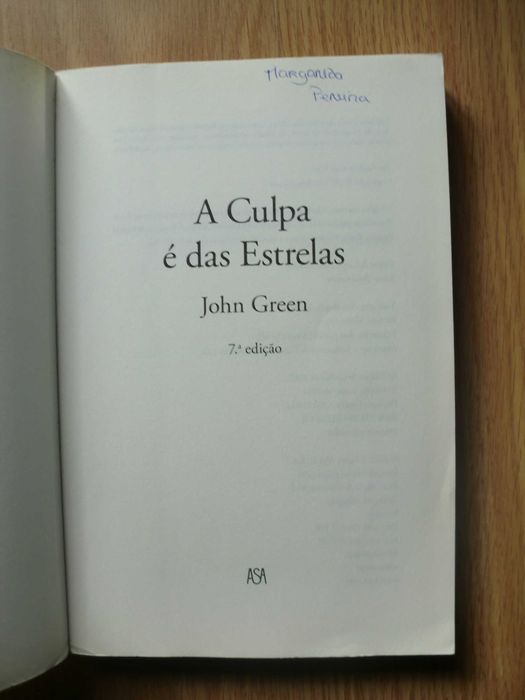 A Culpa é das Estrelas de John Green