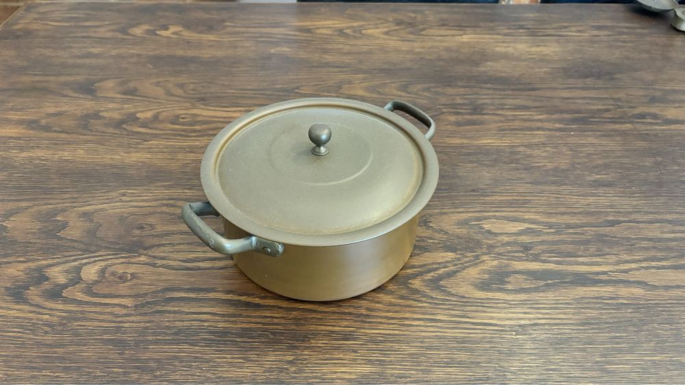 Tacho de Cobre Antigo com Tampa – Tradicional Português