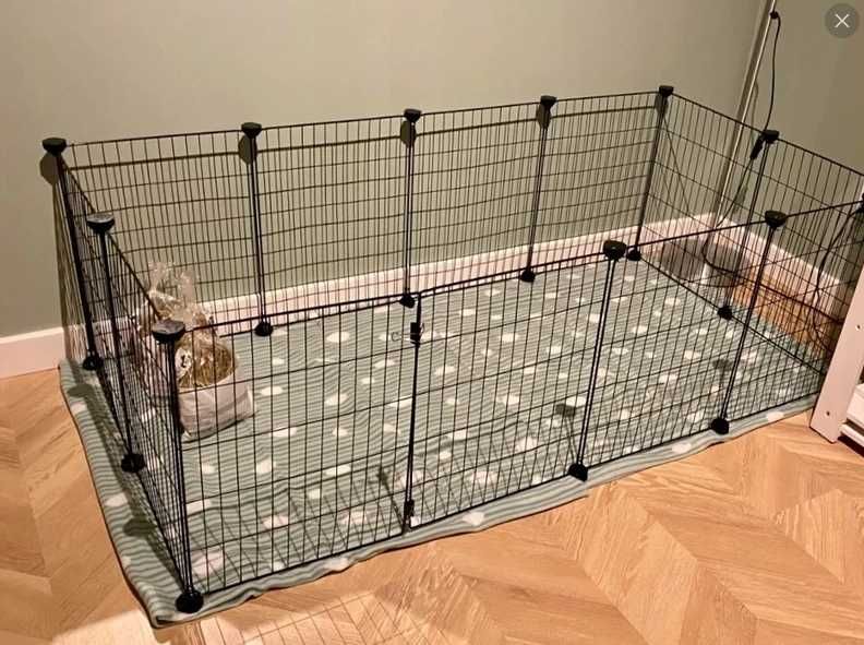 Klatka metalowa dla szczeniaka psa gryzoni zwierząt kojec zagroda