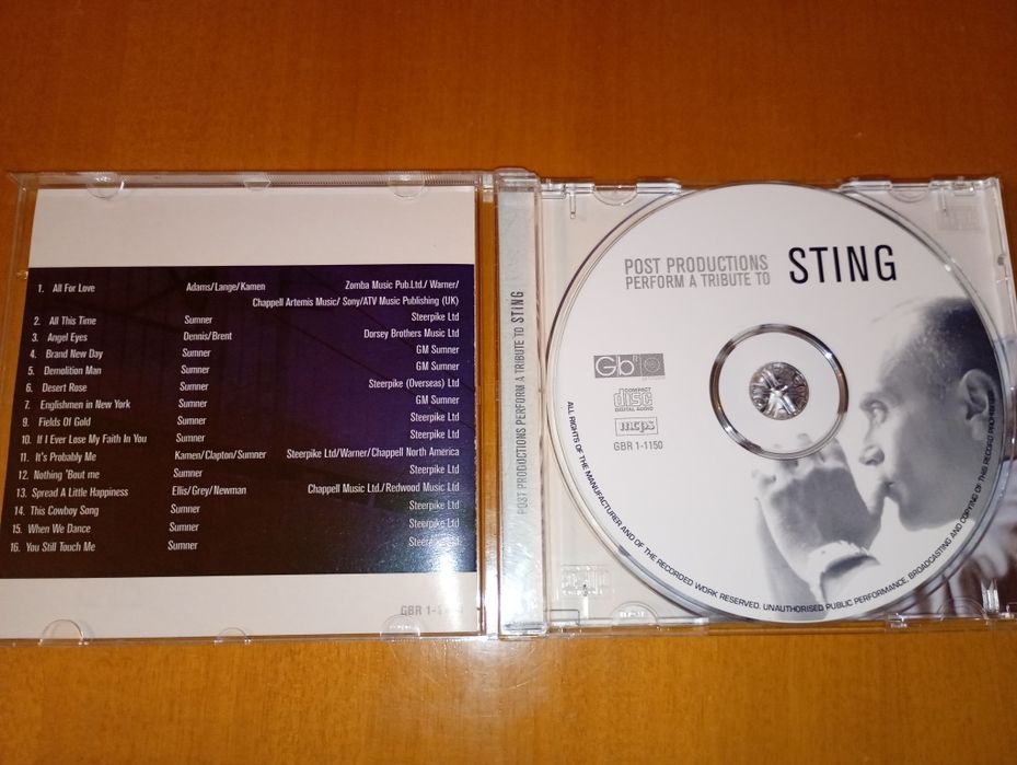 CD Sting Post Productions perform a tribute to Sting
 CD Sting Post CD64563925373442122