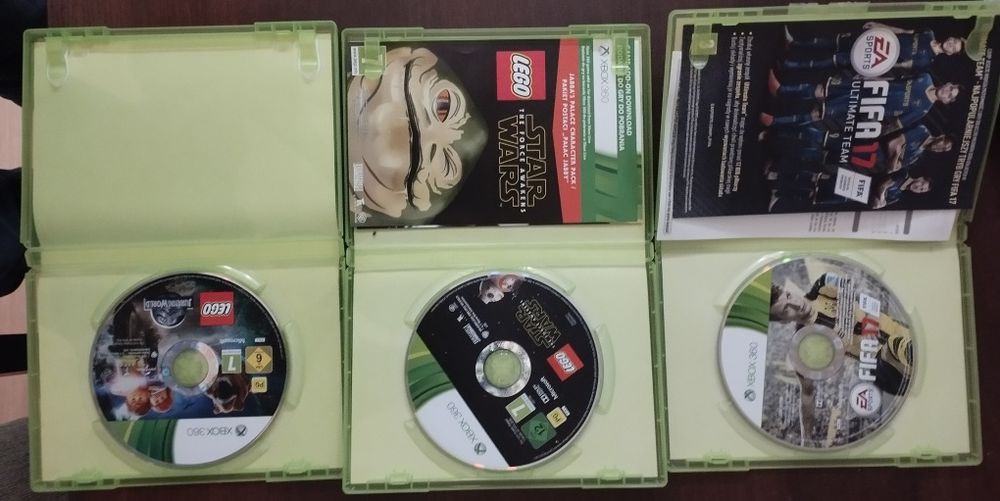 LEGO Jurassic World / LEGO przebudzenie mocy /FIFA 17 xbox360