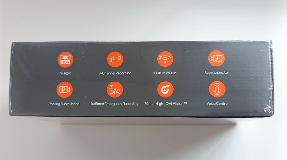 Відеореєстратор (3 камери) 70mai Dash Cam 4K T800E з салонною камерою