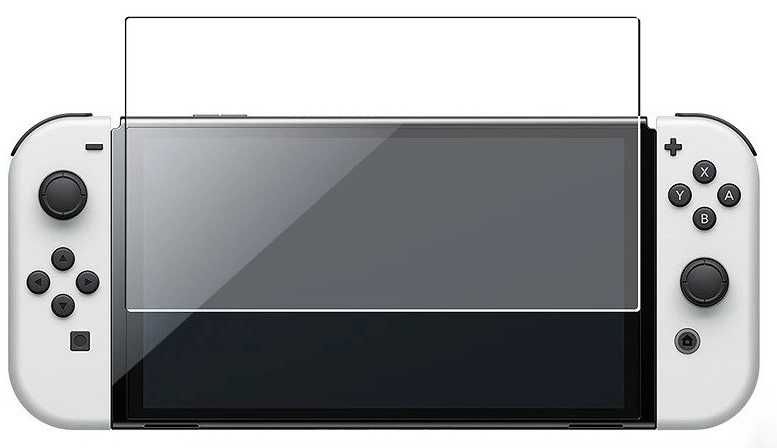 Nintendo SWITCH Oled 64GB + 5 gier + szkło + grip + online + ROK Gwara