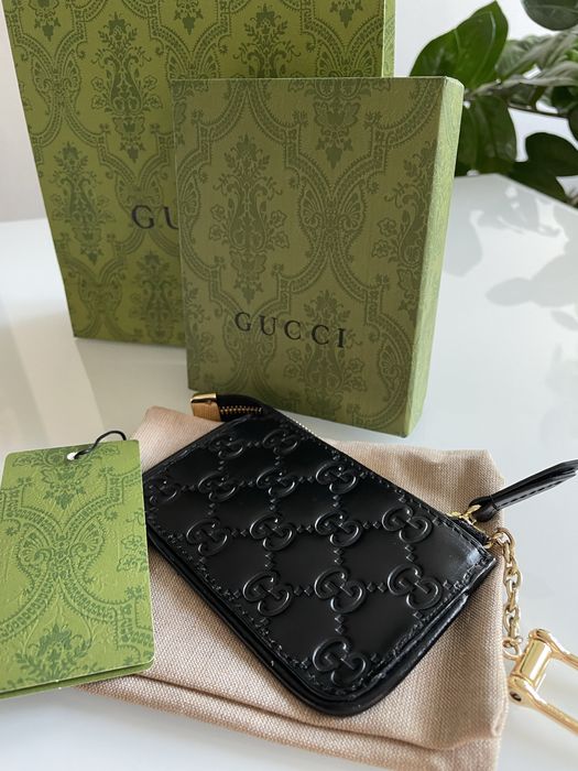 Skorzane etui na klicze Gucci