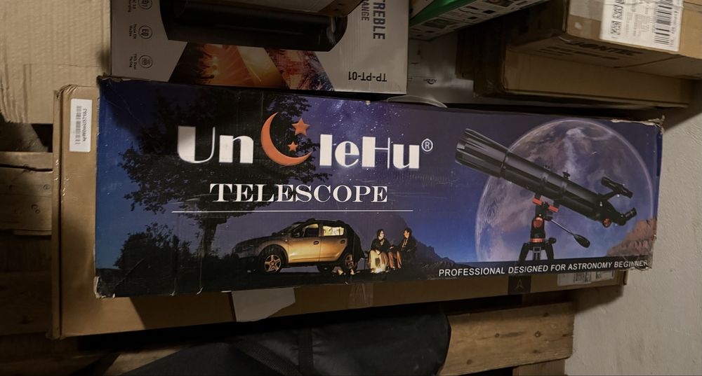 Teleskop astronomiczny UncleHu 90 mm (36x–450x) – nowy