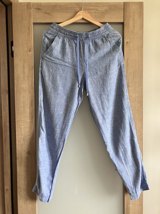 Lniane spodnie Marks & Spencer