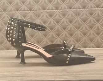 Uterque/ Massimo Dutti czółenka ćwieki r.38