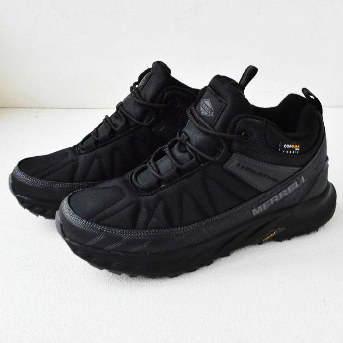 Merrell Float Pro Cordura Black чорні високі чоловічі зимові кросівки ...