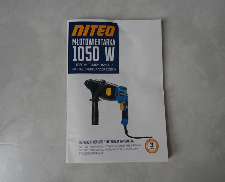 Martelo Perfurador 1050W Niteo RH0195-23 Novo