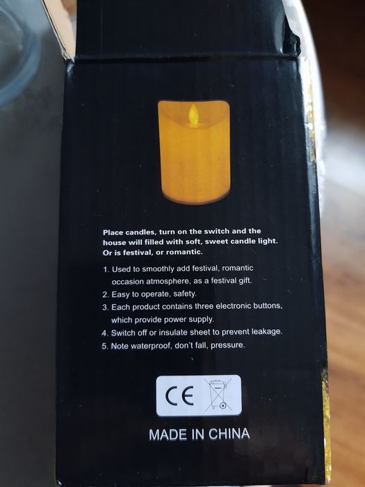 Świeca LED z płomieniem