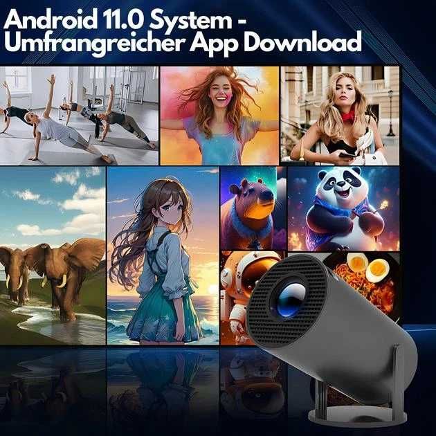 Смарт проектор HY300 - 4K Ultra HD, Bluetooth 5.0, Wi-Fi 6, HDMI до 130 дюймів Pro