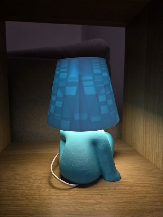 Candeeiro boneco minimalista led