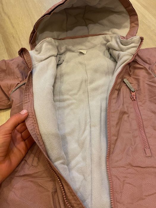 Термо Комбинезон детский на девочку розовый пудра H&M 80 86 92 ромпер