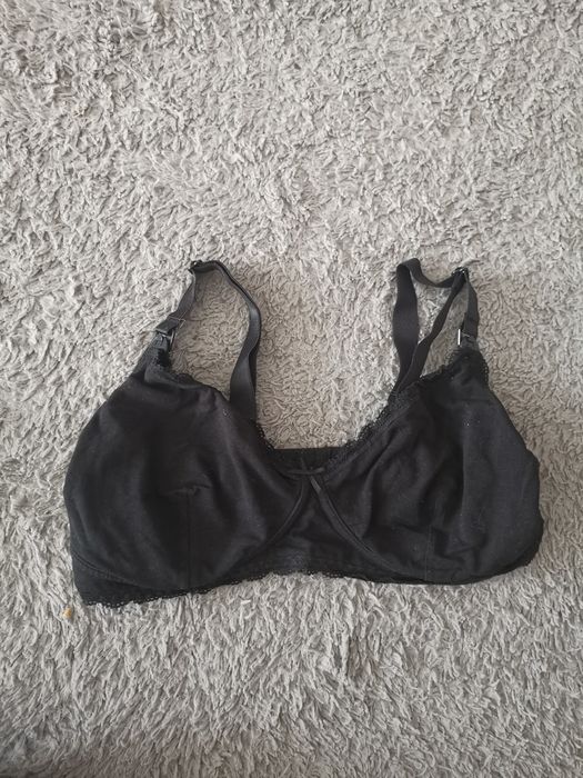 Biustonosz do karmienia piersią czarny 90C