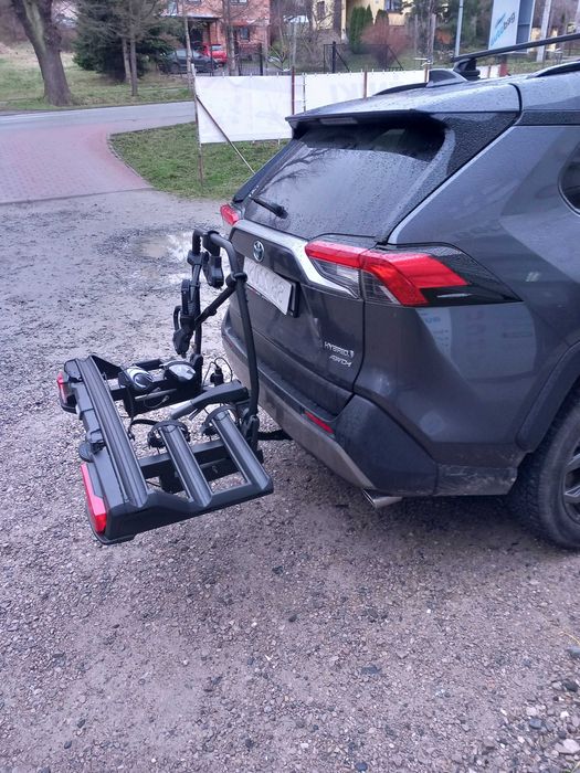 Bagażnik  na hak - nowość Thule VeloSpace - otwarcie klapy np. VW T6 oraz innych samochodach z długą klapą.Bagażnik na 3 rowery z możliwością dostawki