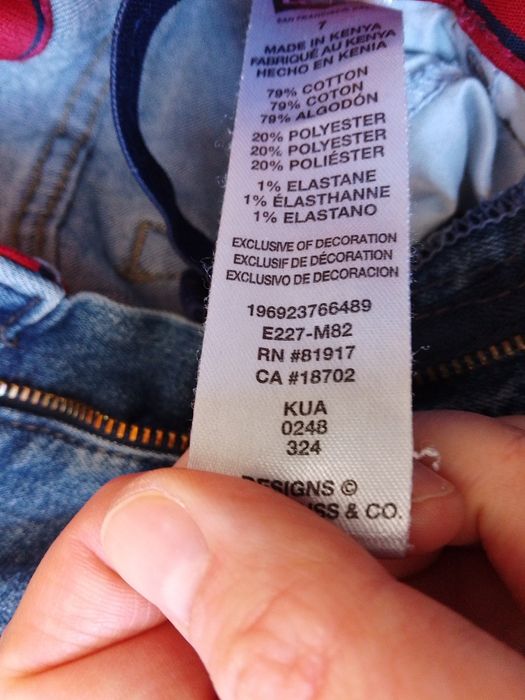 Jeansy chłopięce Levi's Levis rozm 122