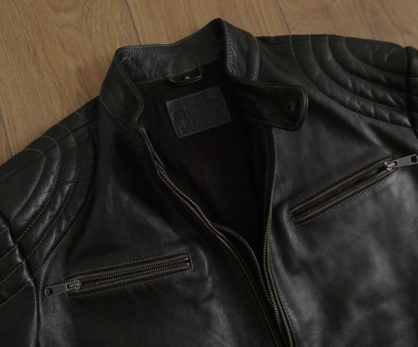 Kurtka skórzana męska TRU3 skóra PILOTKA biker XL