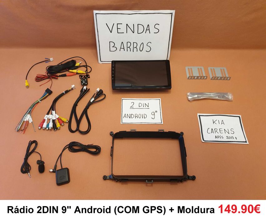 (NOVO) Rádio 2DIN • KIA Carens (De 2006 até 2019) • Android [4+64GB]