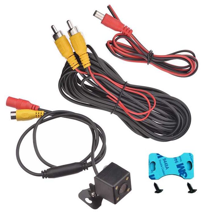 Câmera traseira marcha atrás do carro  8LED inclui todos os acessórios