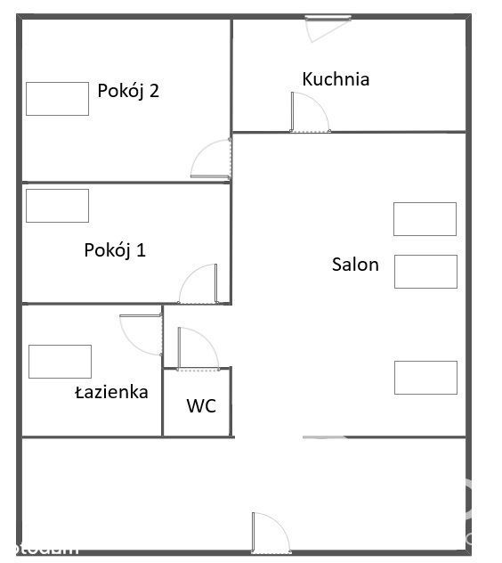 Trzy pokoje w cenie dwóch tylko  459 000 PLN.