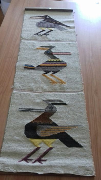 Quadro/tapete em juta