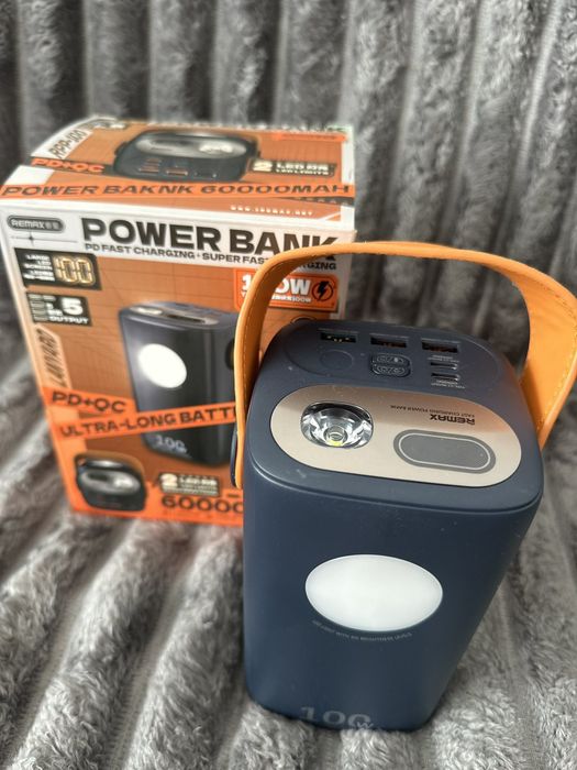 Мощный повербанк 60000mAh 100W