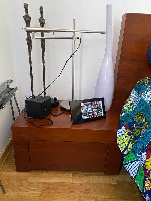 Cama casal CEREJEIRA com arrumos(Muito bom estado e qualidade)