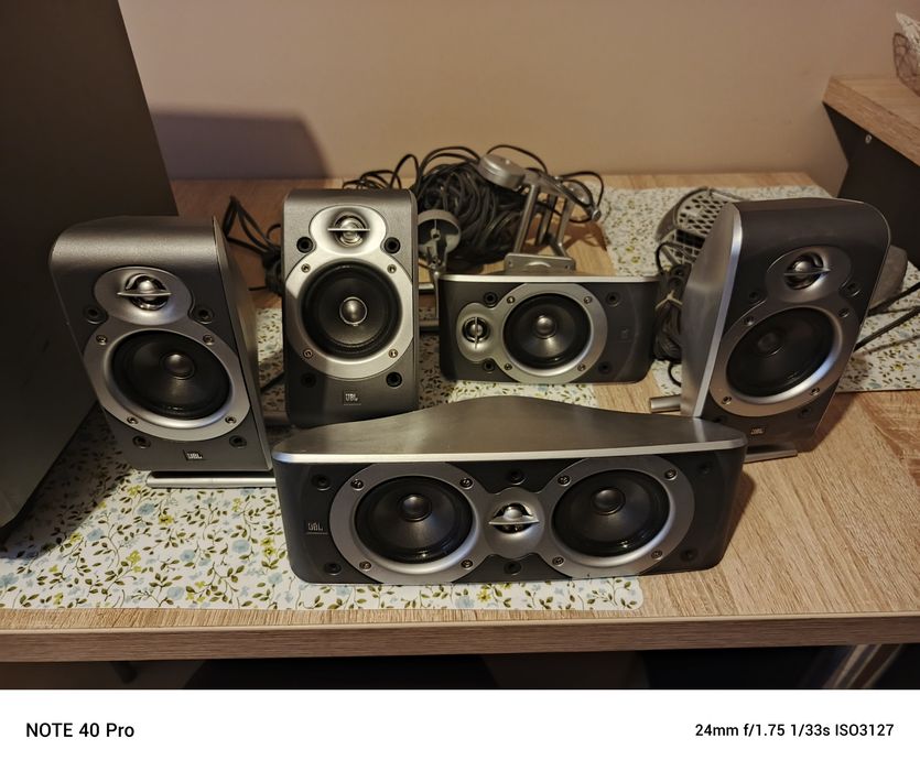 Kino domowe JBL 5 satelitek subwoofer aktywny