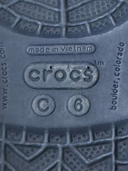 Crocs кроксы сандали C6 23 размер детские синие