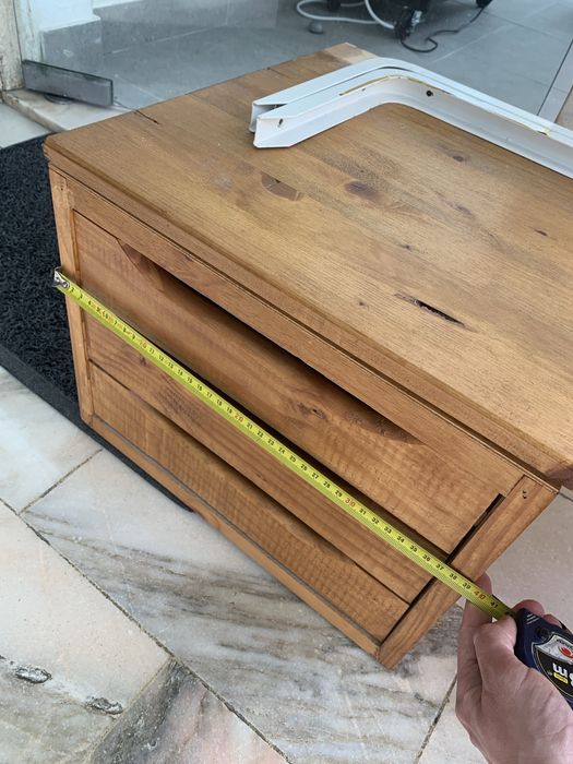 vendo bancada construida em madeira