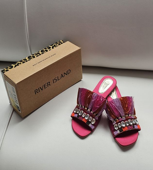 River Island klapki roz 42