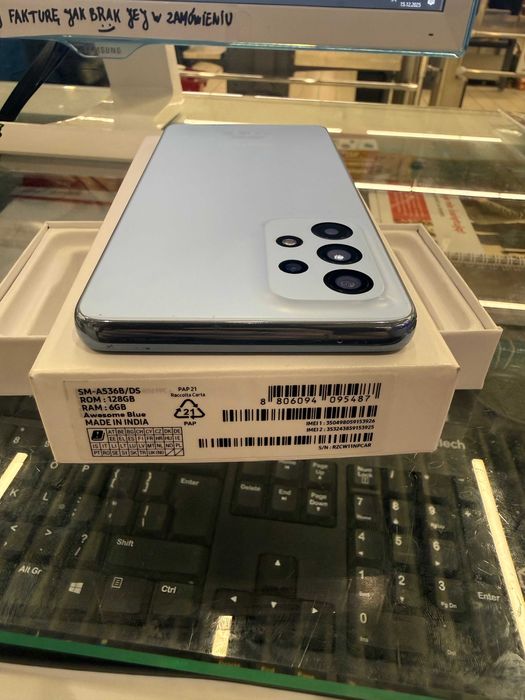 Smartfon Samsung Galaxy A53 5G / 128GB / Niebieski / Używany