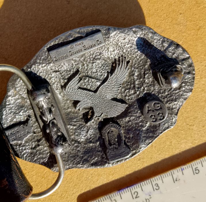 Вінтажна пряжка Arroyo Grande Buckle Co. «Орел», США, 1989 р. (AG 33),сплав: п'ютер. 1000 грн.