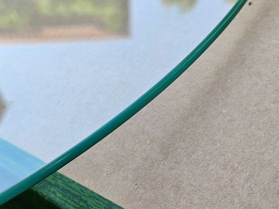 Koło z szkła hartowanego szlifowane kółko na stolik tempered glass