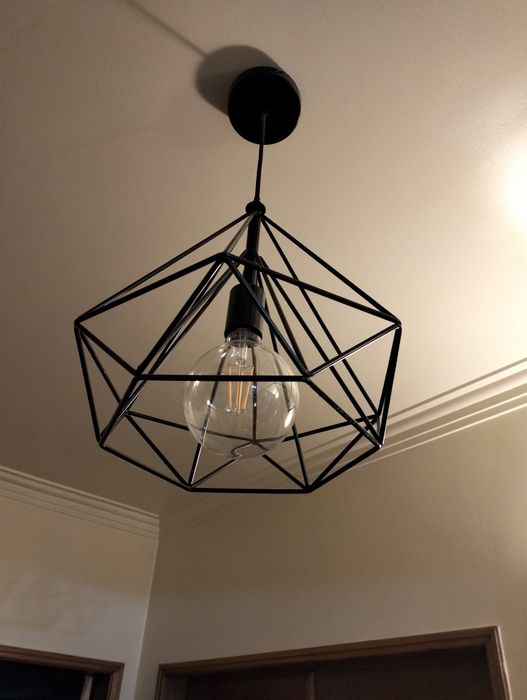 3 Candeeiros usados em formato de diamante  (30e cada )